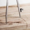 Compas à pointe pour le bois avec un diamètre max. de 15 cm Compas professionnel d'atelier avec arc Compas de menuisier avec support pour crayon 4