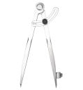 Compas à pointe pour le bois avec un diamètre max. de 20 cm Compas de chantier professionnel avec arc Compas de menuisier avec porte-crayon Compas 1