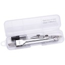 Compas en métal inoxydable pour le dessin avec des mines de rechange dans un étui Compas de géométrie avec étui transparent 12 x 3 cm 2