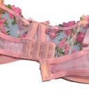 Completo in pizzo da donna con reggiseno e slip con ricamo floreale in nylon ed elastan per uso quotidiano e biancheria intima 5