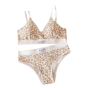 Completo intimo da donna con motivo e fascia elastica reggiseno mutandine nylon per uso quotidiano 2