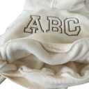 Completo sportivo per bambini con felpa con cappuccio e ricamo ABC e pantaloni per ragazzi e ragazze 6