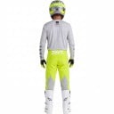 Compleu de motocross: tricou și pantaloni Tricou perforat cu mânecă lungă și pantaloni cu cataramă Poliester și nylon Tricou gri și pantaloni 4