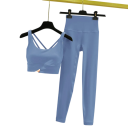 Compleu pentru femei cu colanți și sutien sportiv, uni, spandex, nylon 16