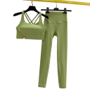 Compleu pentru femei cu colanți și sutien sportiv, uni, spandex, nylon 20