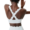 Compleu sportiv pentru femei cu colanți și sutien sportiv, uni, nylon, spandex, confortabil și stilat pentru fitness 5