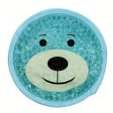 Compresse froide en gel pour enfants motif ours en peluche réutilisable diamètre 12 cm en PVC avec bande élastique pour les gonflements 1