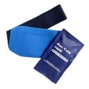 Compresse gel chaude et froide avec manchon en tissu amovible et bande élastique portable dimensions 25 x 14 cm pour les gonflements et les douleurs 1