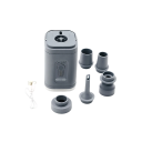 Compresseur à air sans fil 8,35 x 9,45 cm avec lampe LED 3 modes 5 embouts chargement USB Pompe portable pour vélo voiture balle 6