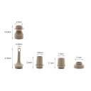 Compressores de ar sem fios 8,35 x 9,45 cm com lanterna LED 3 modos 5 bicos carregamento USB Bomba portátil para bicicleta carro bola 4