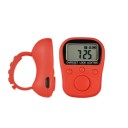 Compteur électronique à LED réglable à 3 chiffres rechargeable pour doigt avec horloge et rétroéclairage 4