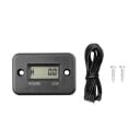 Compteur numérique d'heures de fonctionnement LCD étanche Inducteur de temps pour moto quad tondeuse tronçonneuse scooter des neiges moteurs 6