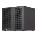 Computer chassis NAS 30 x 27 x 27 cm med 8 pladser til 3,5" hot-swap drev og SATA backplane til MATX og ITX bundkort samt ATX strømforsyning 7