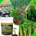 Concime in polvere per la crescita delle piante 100 g Concime vegetale in polvere Confezione 12 × 18 cm per la nutrizione di piante da appartamento e da giardino 2