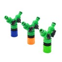 Conector com válvulas para mangueiras de jardim 2