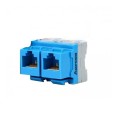 Conector de canto CAT 5e RJ45 fêmea 2 unid 7