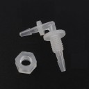 Conector de mangueira em ângulo com porca 1