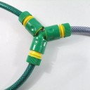 Conector de manguera de jardín de tres vías 3