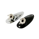 Conector Jack 6,35 mm para guitarra eléctrica Substituição com parafusos de montagem Cor neutra Conexão para reparações e manutenção 3