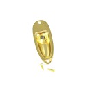 Conector jack de 6,35 mm para guitarra eléctrica, enchufe de repuesto con tornillos de montaje, conexión de color neutro para reparación y mantenimiento. 2