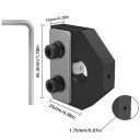 Conector para união de filamento 4,53 x 2,5 x 1 cm Braçadeira para filamento de 1,75mm União manual precisa de material para impressão 3D 2