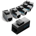 Conector RJ45 CAT 5e cu două porturi Conectarea a două cabluri de rețea Pentru cabluri de 22 până la 26 AWG Plastic ABS Dimensiuni 3,3 x 1,6 4
