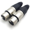 Conector XLR 4 pini tată/femă 3