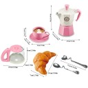 Conjunto 11 pcs Conjunto de Café Infantil em Plástico Simulação de Louça Brincar de Fazer de Conta Cozinha Casa Chá ao Ar Livre DIY Presente para Crianças Bebés 2