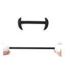 Conjunto 12 pcs de atacadores elásticos de silicone sem atar Atacadores de borracha flexíveis Calçar confortavelmente Ténis Calçado infantil Calçado desportivo 2