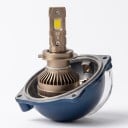 Conjunto 2 pcs de lâmpadas LED automóvel H11 100 000 lm 9 a 16 V Controlo por aplicação móvel Radiador de alumínio com ventilador Para faróis de automóvel 4
