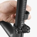 Conjunto 2 pcs Guardas-lamas para bicicleta 41,2 x 8,8 cm e 27,3 x 9,3 cm Guarda-lama dianteiro e traseiro Material flexível proteção contra lama 4