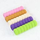Conjunto 2 pcs Protetor de espuma para maçaneta de porta 13,5 cm abertura 2 cm Cobertura espiral contra impactos, ruído e frio Protetor macio antiderrapante 2