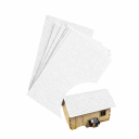 Conjunto 2 unidades de paredes em PVC 20 × 29,5 cm Placas de plástico brancas imitação de parede de pedra para dioramas modelismo modelos 2