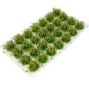 Conjunto 28 ks tufos de relva 13–15 mm altura 9 mm Miniaturas verdes arbustos Decoração para dioramas e paisagens em miniatura 3