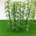Conjunto 5 pcs Árvores de bambu miniatura 12 cm Modelo plástico para dioramas Micro paisagem Decoração para modelagem 2
