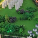 Conjunto 50 pcs Árvores em Miniatura 28–65 mm Miniaturas Plásticas para Diorama Paisagem Modelada Decoração 2