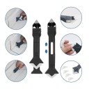 Conjunto 9 em 1 raspador multifuncional de silicone 19 x 4,5 x 2,5 cm Ferramenta para remoção e modelagem de juntas 3