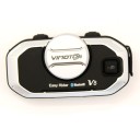 Conjunto Bluetooth handsfree para capacete de moto Dois altifalantes Microfones em braço flexível e em cabo Conexão de múltiplos dispositivos 5