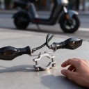 Conjunto completo de intermitentes LED para bicicleta eléctrica 48 V y 60 V 4 unidades Parpadeo dinámico Interruptor de intermitentes en el manillar 9