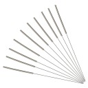 Conjunto de 10 agulhas de limpeza de 0,3 mm em aço inoxidável para manutenção de bicos de impressoras 3D Remoção de resíduos e melhoria do fluxo 3