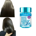 Conjunto de 10 cápsulas vitamínicas para cabelo Keratin Óleos essenciais Hidratação Cabelo danificado Colorido Frizado Liso e Brilhante 6