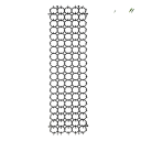 Conjunto de 10 tiras com picos 49 x 14 cm Repelente de gatos e animais de jardim em plástico ABS com estacas e 30 tiras de aperto Contra intrusões 5