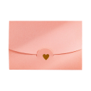 Conjunto de 10 unidades de envelopes coloridos com coração 10,5 × 7 cm envelopes de papel para cartas, desejos e pequenas prendas 9
