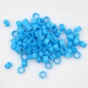 Conjunto de 100 anéis coloridos de 8 mm para as patas de aves Clipes plásticos para anilhagem de pombos, papagaios e aves de capoeira Identificadores para aves 10