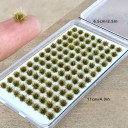 Conjunto de 104 pcs de tufos de relva estática Autocolante Paisagem de Modelismo Miniaturas de Arbustos Diorama de Fantasia 3
