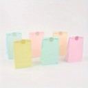 Conjunto de 12 sacos de papel para presente 13 × 8 × 24 cm, sacos de papel coloridos com fundo plano para presentes e decorações 3