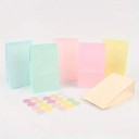 Conjunto de 12 sacos de papel para presente 13 × 8 × 24 cm, sacos de papel coloridos com fundo plano para presentes e decorações 5