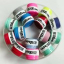 Conjunto de 12 unidades de fitas coloridas Wilson para raquete de ténis ou badminton Fita de PU antiderrapante com absorção de suor 5