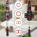 Conjunto de 15 anéis de vedação em silicone para máquina de café Substituição de vedação para máquina de espresso Anéis duráveis para cápsulas de café 3