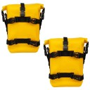 Conjunto de 2 bolsas de motocicleta para para-choques 5–8L Bolsas laterais impermeáveis para quadro em PVC 500D com teflon Resistente 2